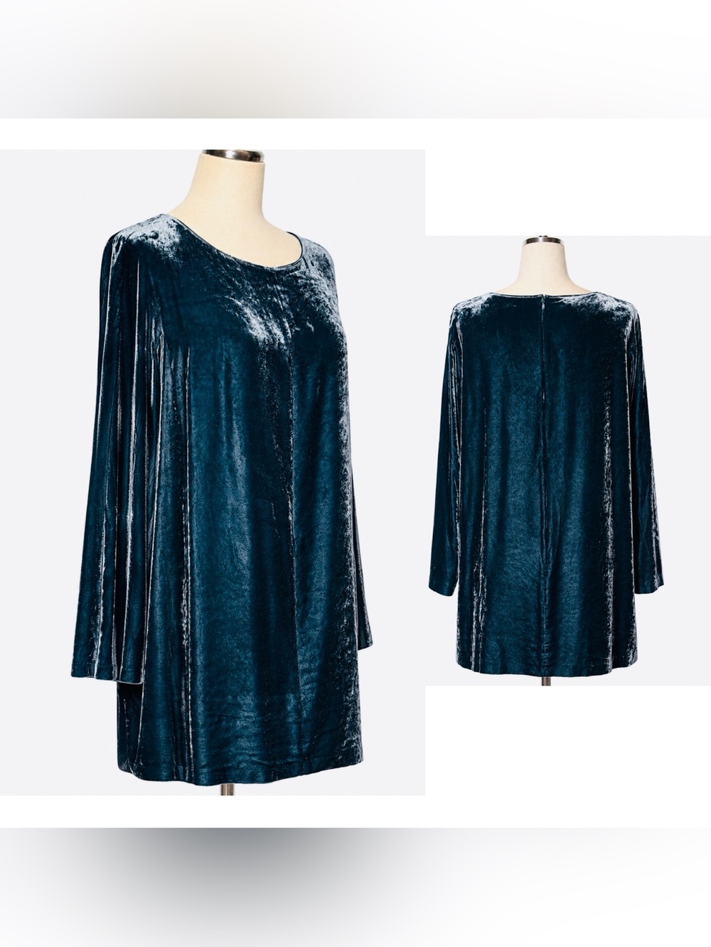 Lafayette 148 blue teal velvet loose fit top. Boho Stevie knicks blouse.  L